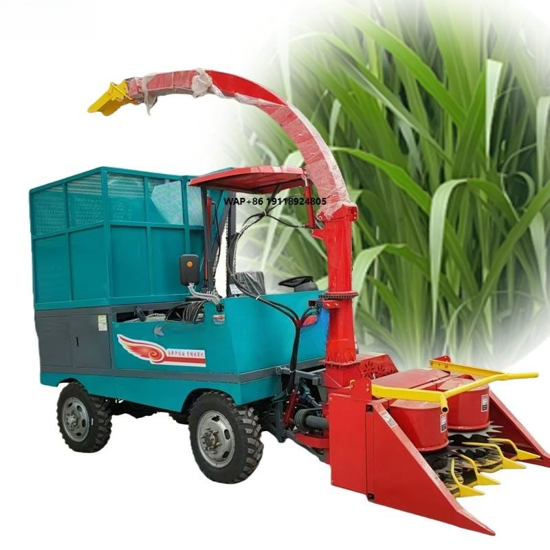 Farm Agriculture - เครื่องเก็บเกี่ยวหญ้าหมักแบบติดตั้งบนรถแทรกเตอร์ ขับเคลื่อนด้วยระบบสายพานตีนตะขาบ สำหรับทำอาหารสัตว์ในฟาร์ม